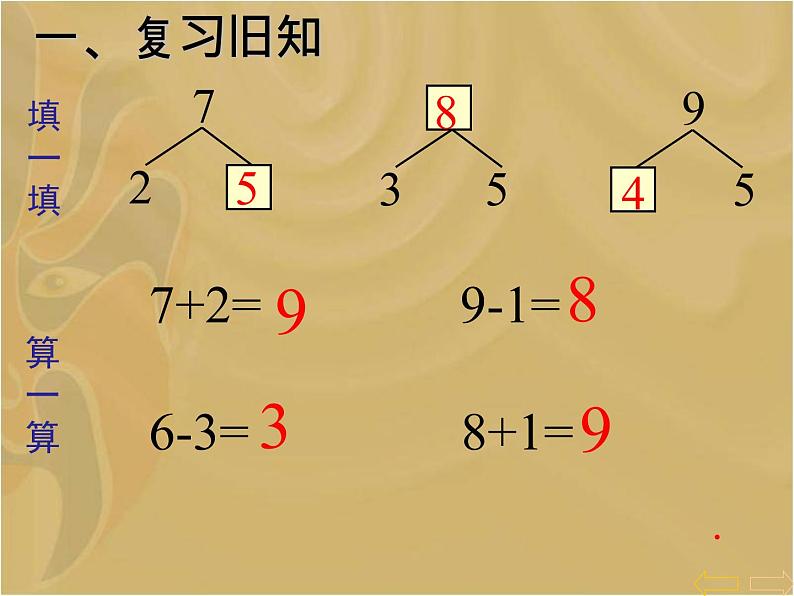 人教版一年级数学上册 5.2 8和9的解决问题课件第2页