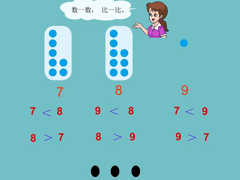 人教版一年级数学上册 5.2 8和9的认识(2)课件第7页