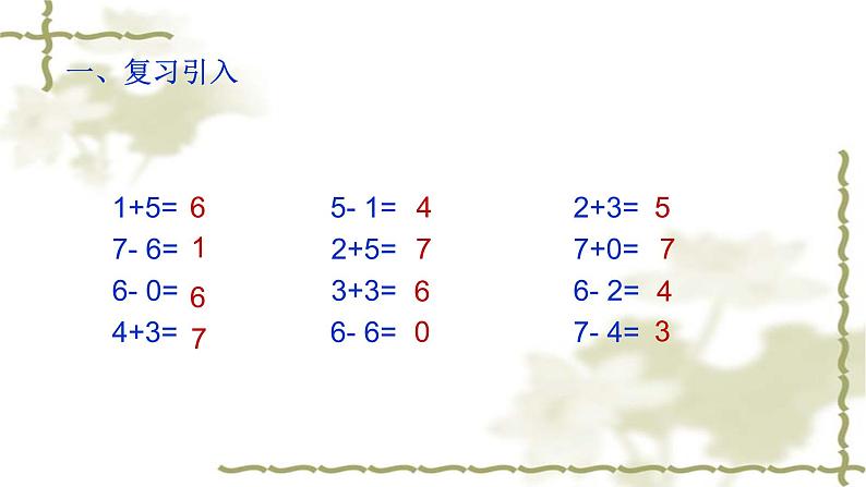 人教版一年级数学上册 5.2 8和9的组成(1)课件第2页