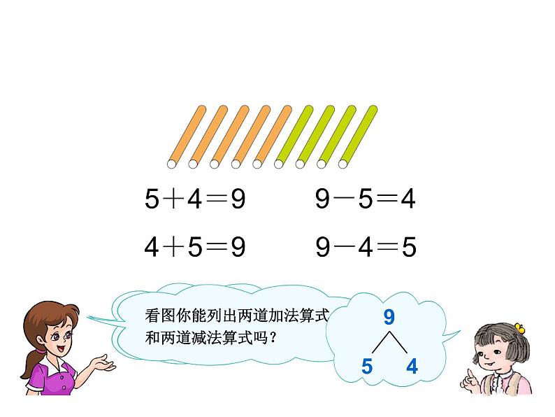 人教版一年级数学上册 5.2 8和9加减法课件第7页