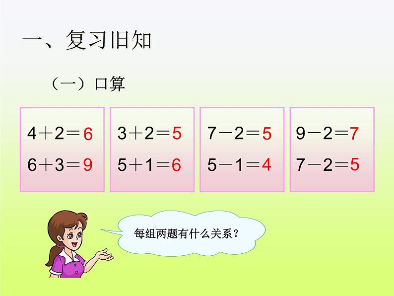 人教版一年级数学上册 5.4 连加 连减(4)课件02