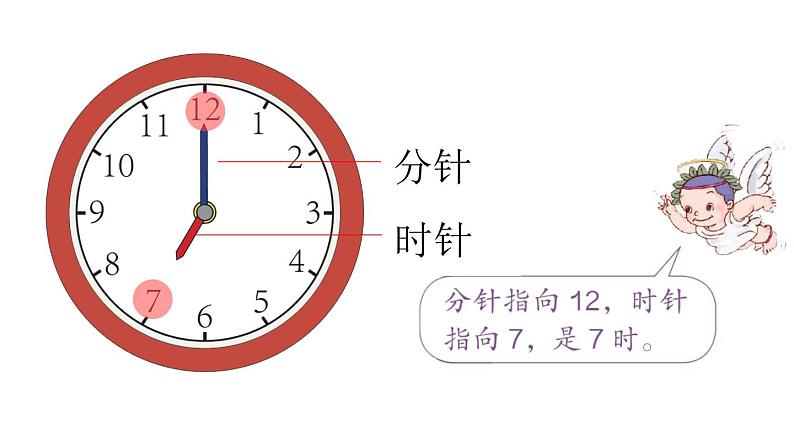 人教版一年级数学上册 7 认识钟表(10)课件第7页