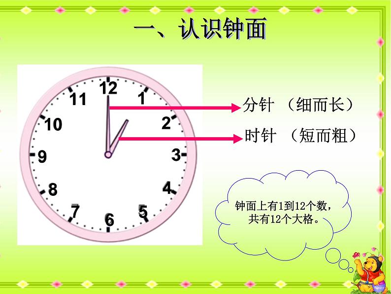 人教版一年级数学上册 7 认识钟表(18)课件第4页