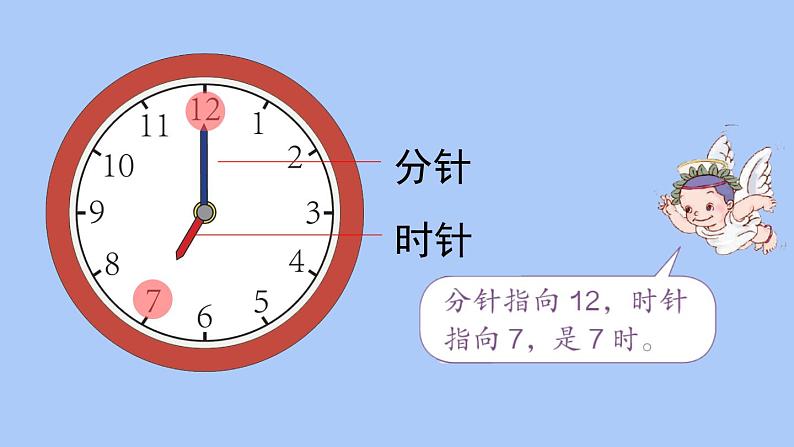 人教版一年级数学上册 7 认识钟表(39)课件第8页