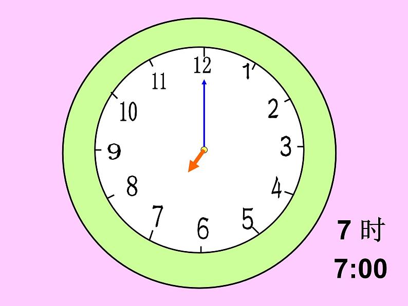 人教版一年级数学上册 7 认识钟表(67)课件第6页