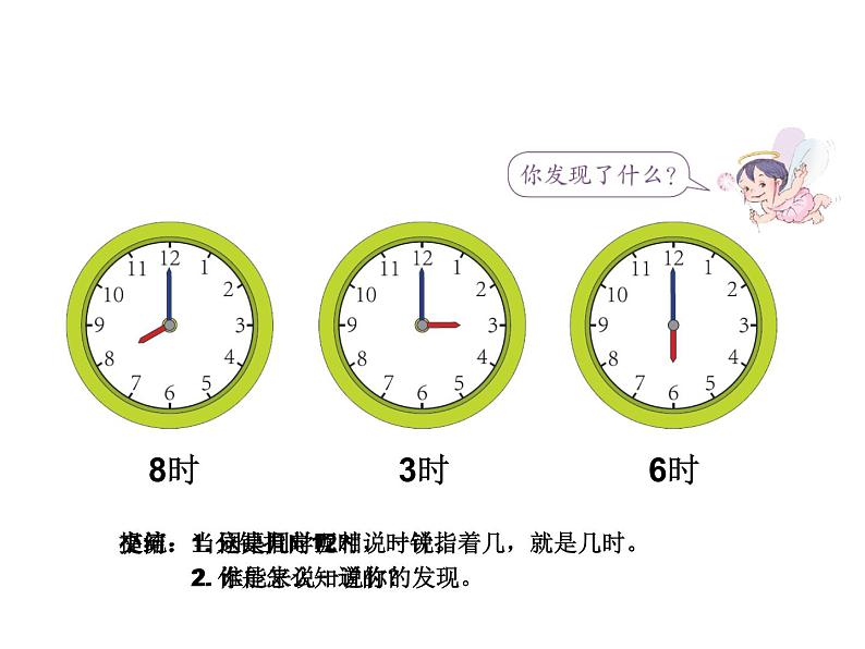 人教版一年级数学上册 7 认识钟表(71)课件第6页