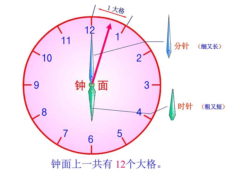 人教版一年级数学上册 7 认识钟表(99)课件第5页