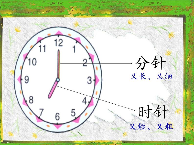 人教版一年级数学上册 7.认识钟表(36)课件第2页