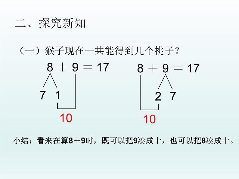 人教版一年级数学上册 8.2  8、7、6加几(3)课件第3页