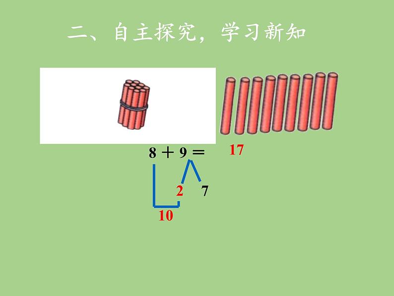 人教版一年级数学上册 8.2  8、7、6加几(5)课件07