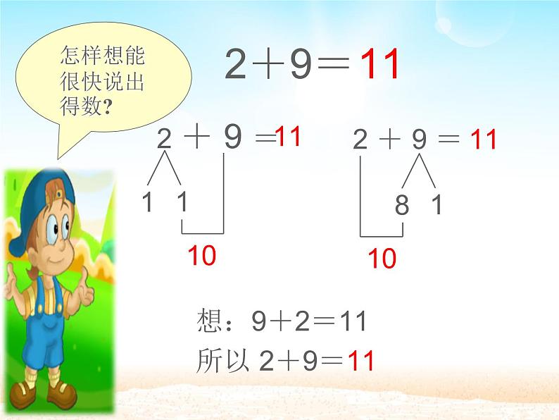 人教版一年级数学上册 8.3  5、4、3、2加几(3)课件第6页