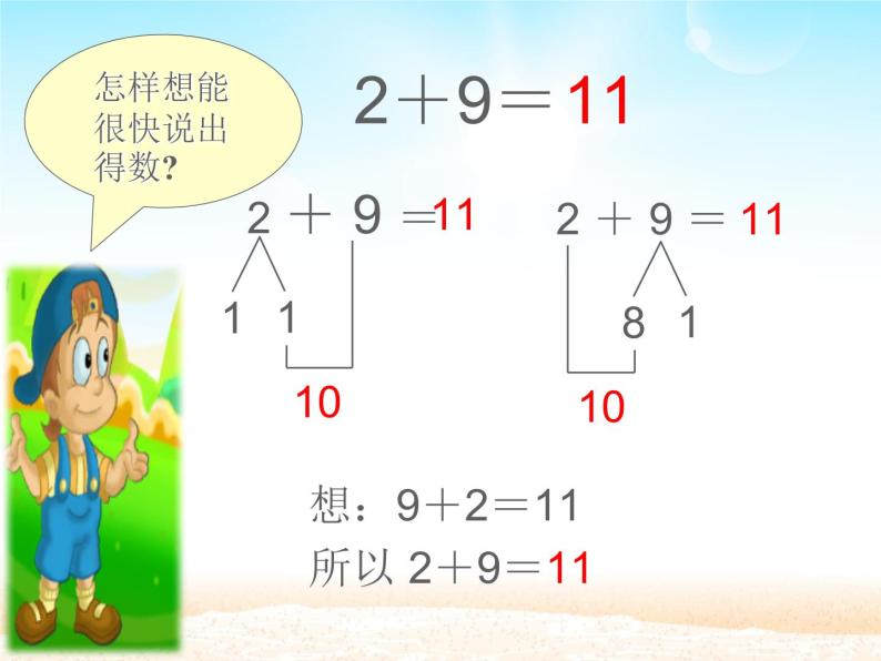 人教版一年级数学上册 8.3  5、4、3、2加几(3)课件06
