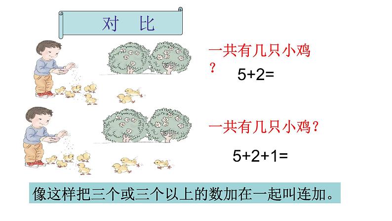 人教版一年级数学上册连加连减课件第5页