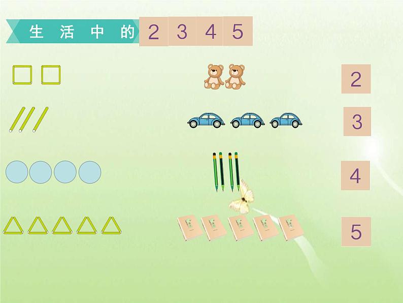 人教版一年级数学上册 3.1 1~5的认识课件05