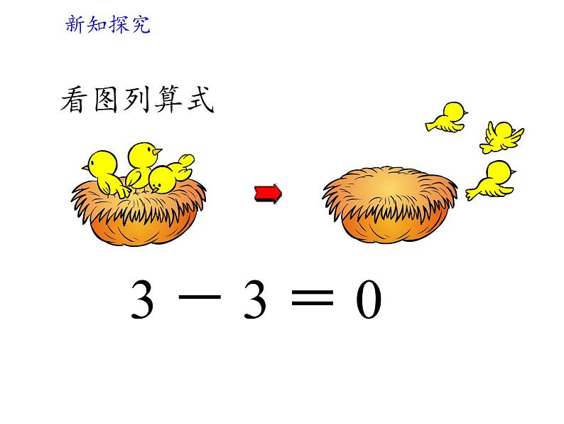 人教版一年级数学上册 3.7 0(4)课件第6页