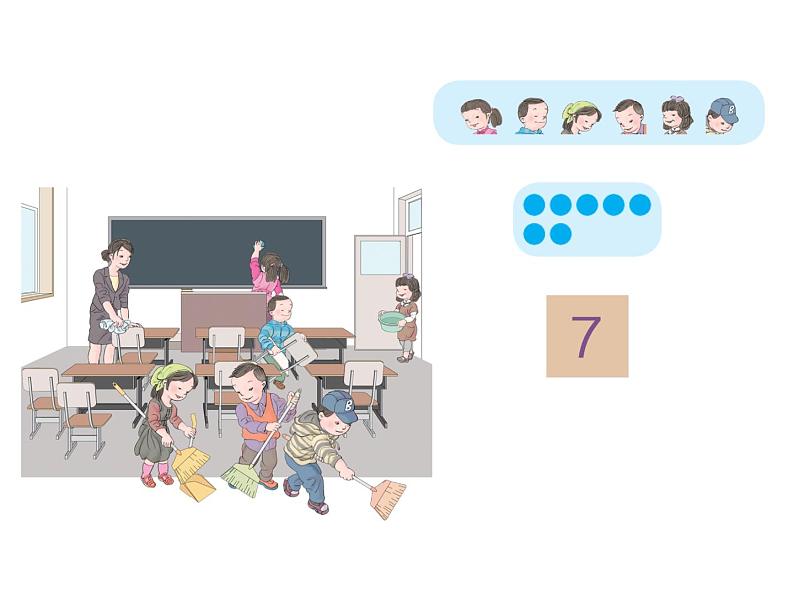 人教版一年级数学上册 5.1 6、7的认识课件第5页