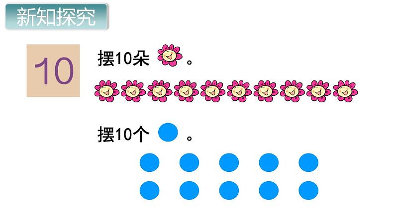 人教版一年级数学上册 5.3 10的认识(1)课件第3页