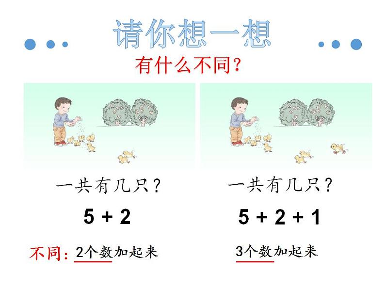 人教版一年级数学上册 5.4 连加(1)课件第6页