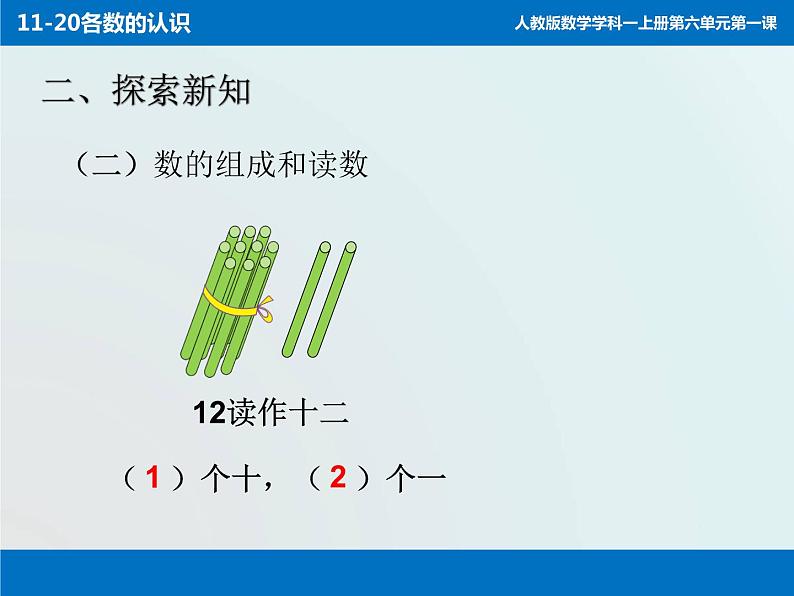 人教版一年级数学上册 6 11-20各数的认识(4)课件第7页