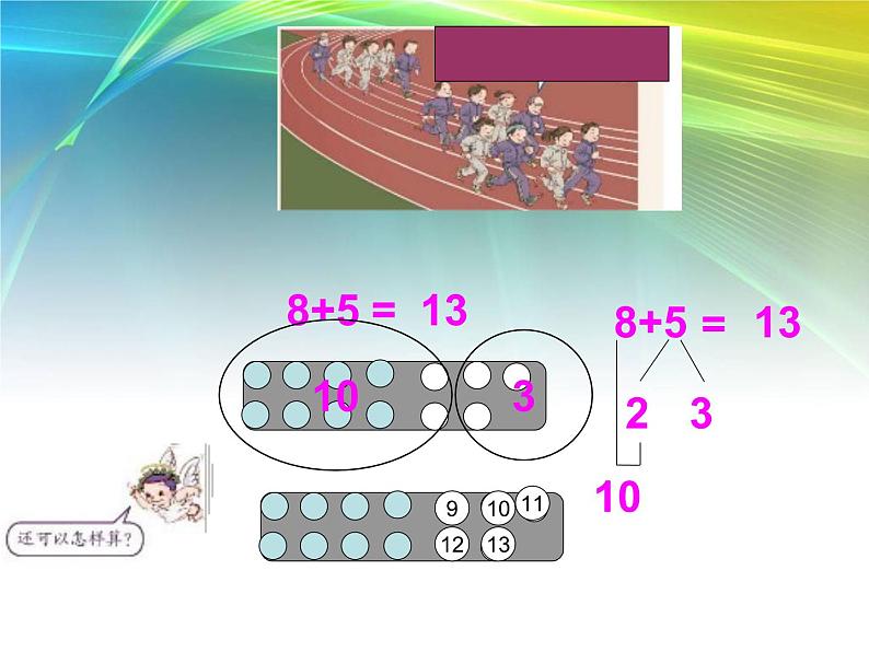 人教版一年级数学上册 《8加几》课件第2页