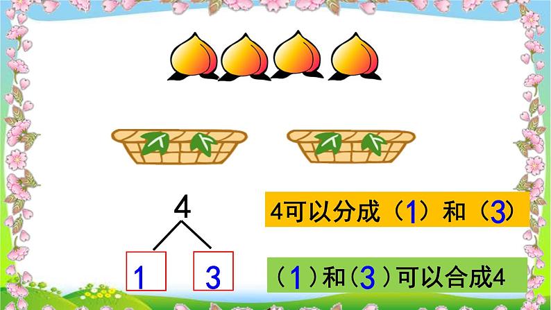 人教版一年级数学上册 数学合与分课件05