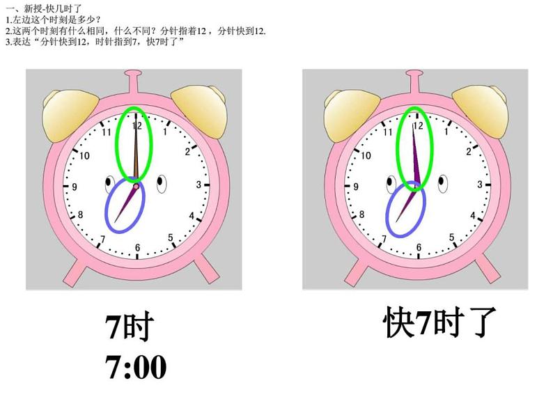 人教版一年级数学上册 认识快几时、几时过一点课件第6页