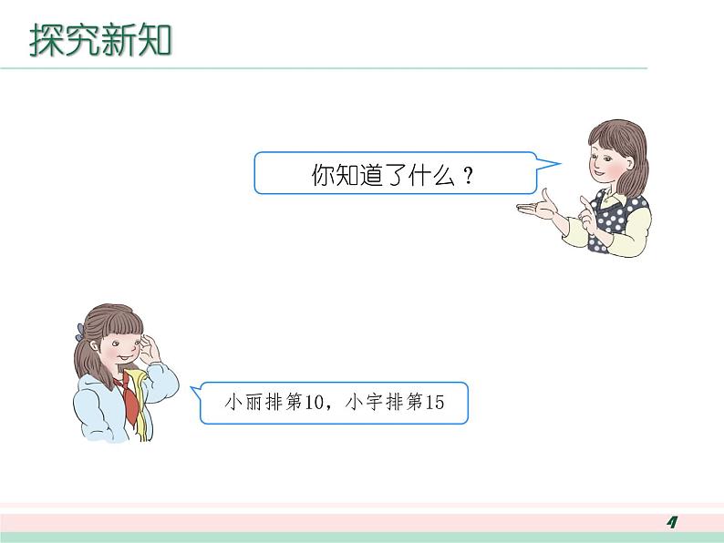 人教版一年级数学上册 排队问题课件第4页