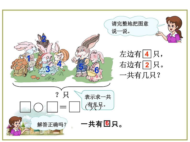 人教版一年级数学上册 解决问题课件03