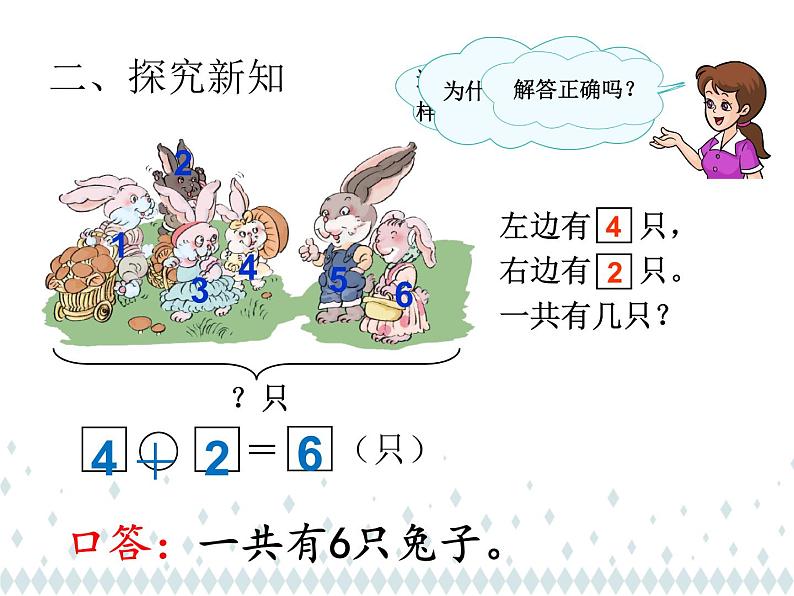 人教版一年级数学上册 解决问题(1)课件06