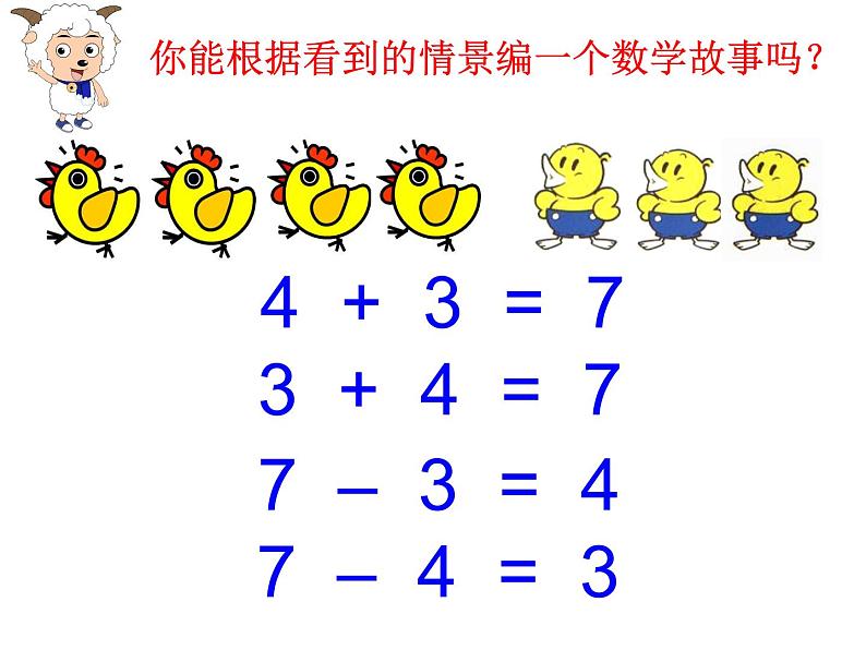 人教版一年级数学上册 加与减的关系课件第2页