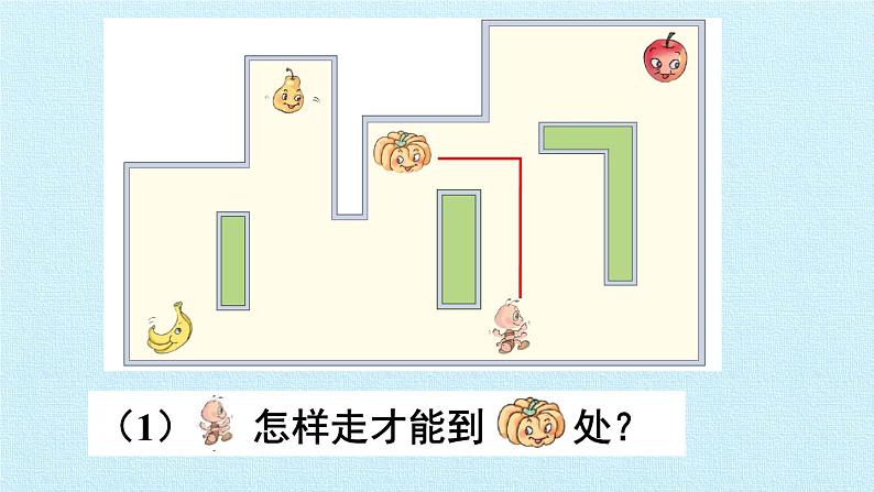 人教版一年级数学上册 第2单元 位置 复习课件第6页