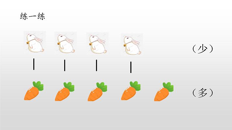 人教版一年级数学上册 比较几个物体的多、少课件06