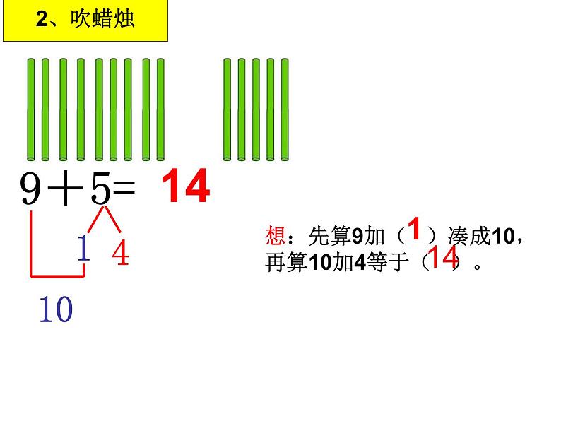 人教版一年级数学上册 8.1 九加几(3)课件第8页