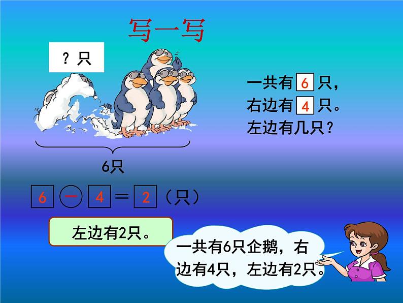 人教版一年级数学上册 6--10的认识  解决问题课件第5页