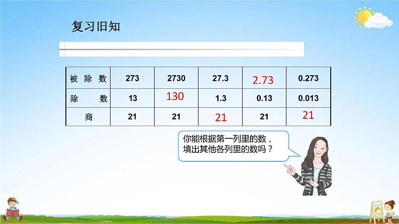 人教版五年级数学上册《第3单元第3课时 一个数除以小数（1）》教学课件PPT优秀公开课02