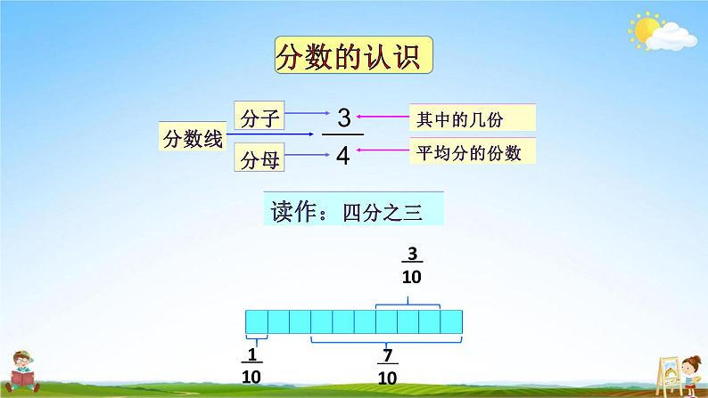 人教版三年级数学上册《第10单元第5课时 分数的初步认识 集合》教学课件PPT公开课第3页