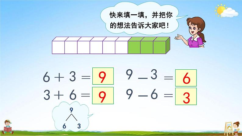 人教版一年级数学上册《第5单元第8课时 8和9的加减法》教学课件PPT优秀公开课第6页