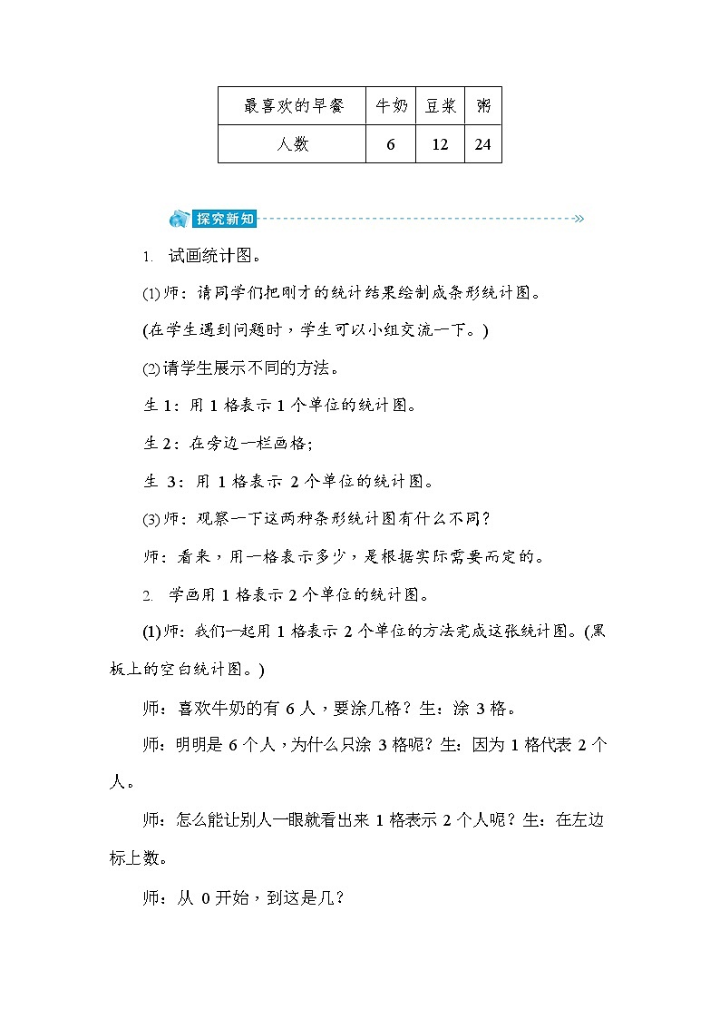 人教版四年级数学上册《第7单元第2课时 条形统计图（2）》教案教学设计优秀公开课第2页