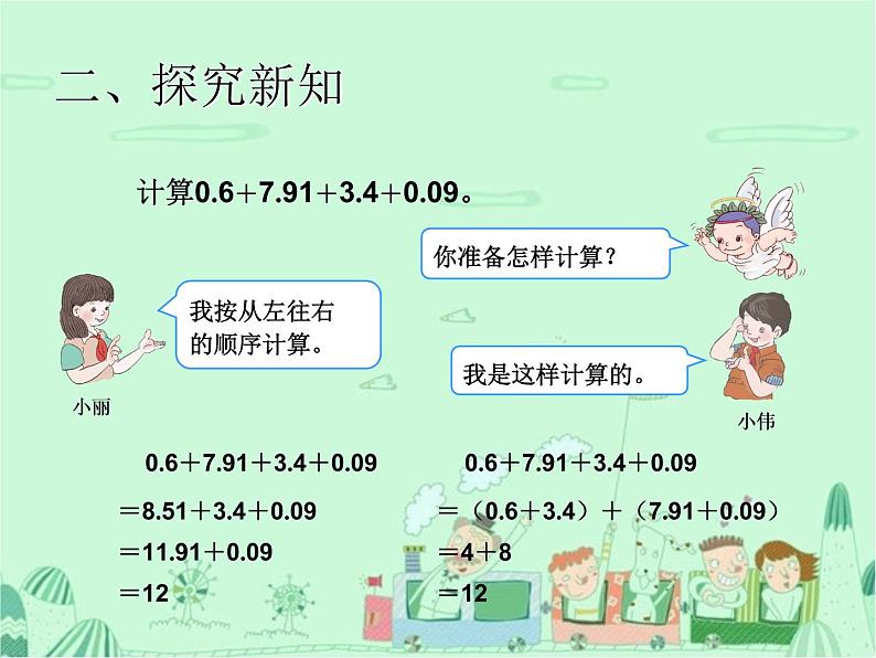 第3课时  整数加法运算定律推广到小数课件PPT05