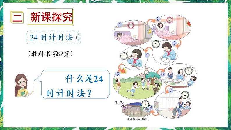 人教版数学三下 6 年、月、日 第3课时 24时计时法 课件03