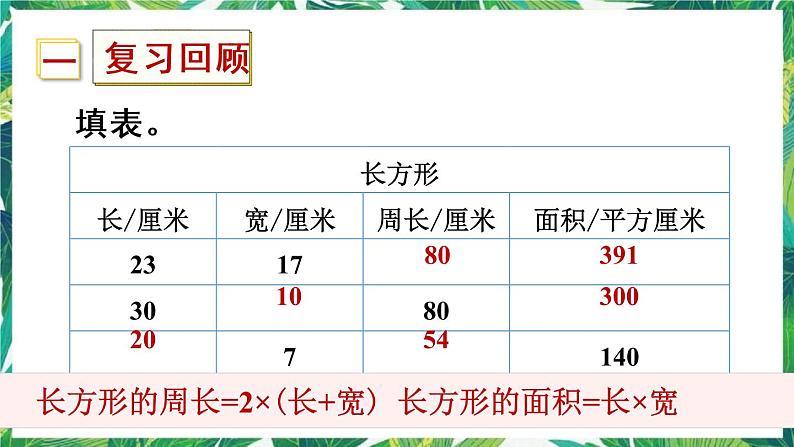 人教版数学三下 5 面积 练习十五 课件02