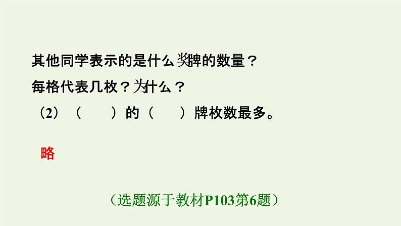 四年级数学上册7条形统计图第2课时条形统计图的认识1格表示2个单位习题课件新人教版05