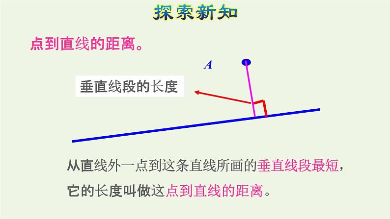 四年级数学上册5平行四边形和梯形5.1平行与垂直第3课时点到直线的距离和平行线间的距离处处相等授课课件新人教版第5页