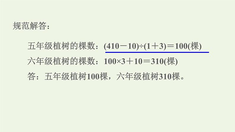 四年级数学上册6除数是两位数的除法第15招用对应思想解决倍数问题课件新人教版04