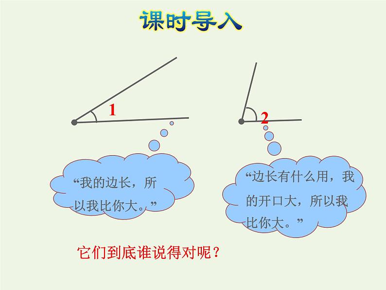 四年级数学上册八垂线与平行线第2课时角的度量授课课件苏教版第2页