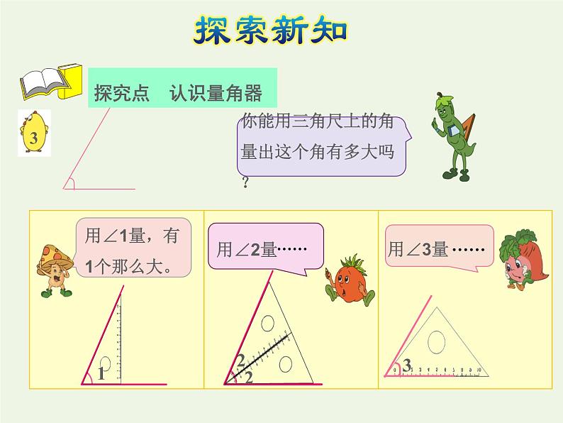 四年级数学上册八垂线与平行线第2课时角的度量授课课件苏教版第4页