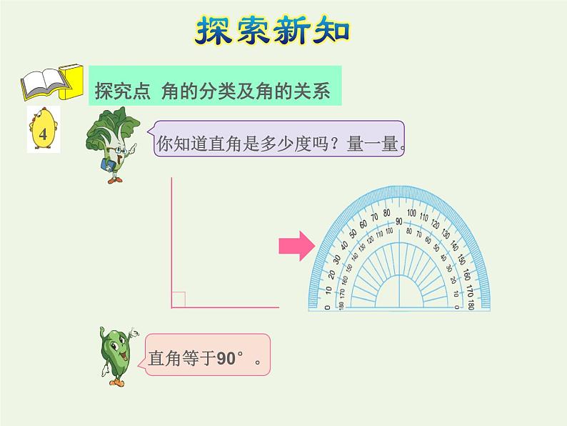 四年级数学上册八垂线与平行线第3课时角的分类和画角授课课件苏教版第4页