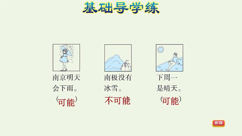 四年级数学上册六可能性事件发生的可能性习题课件苏教版第4页