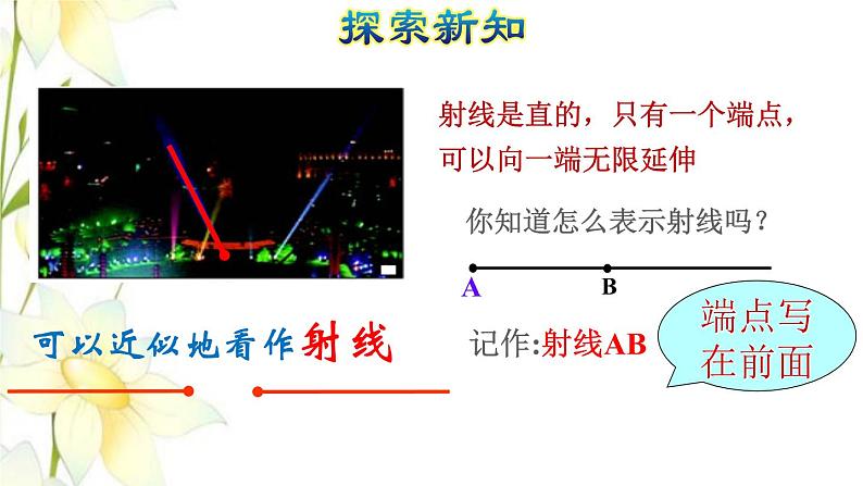 四年级数学上册3角的度量3.1线段直线和射线的认识授课课件新人教版第4页