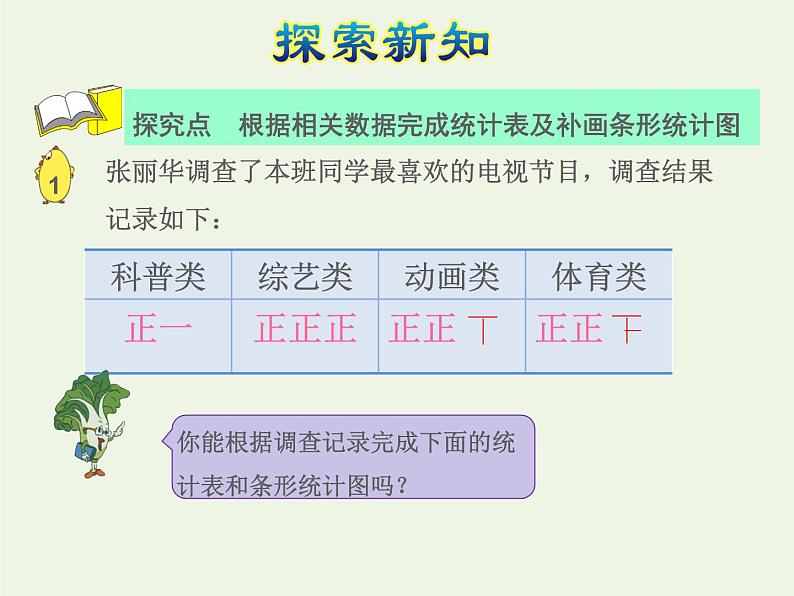 四年级数学上册四统计表和条形统计图一第1课时统计表和条形统计图的特点授课课件苏教版第4页